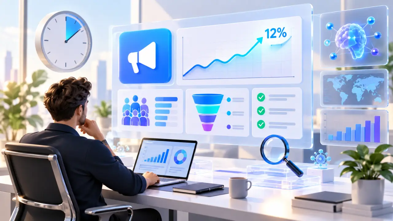 Tableau de bord de performance d'une campagne Meta Ads