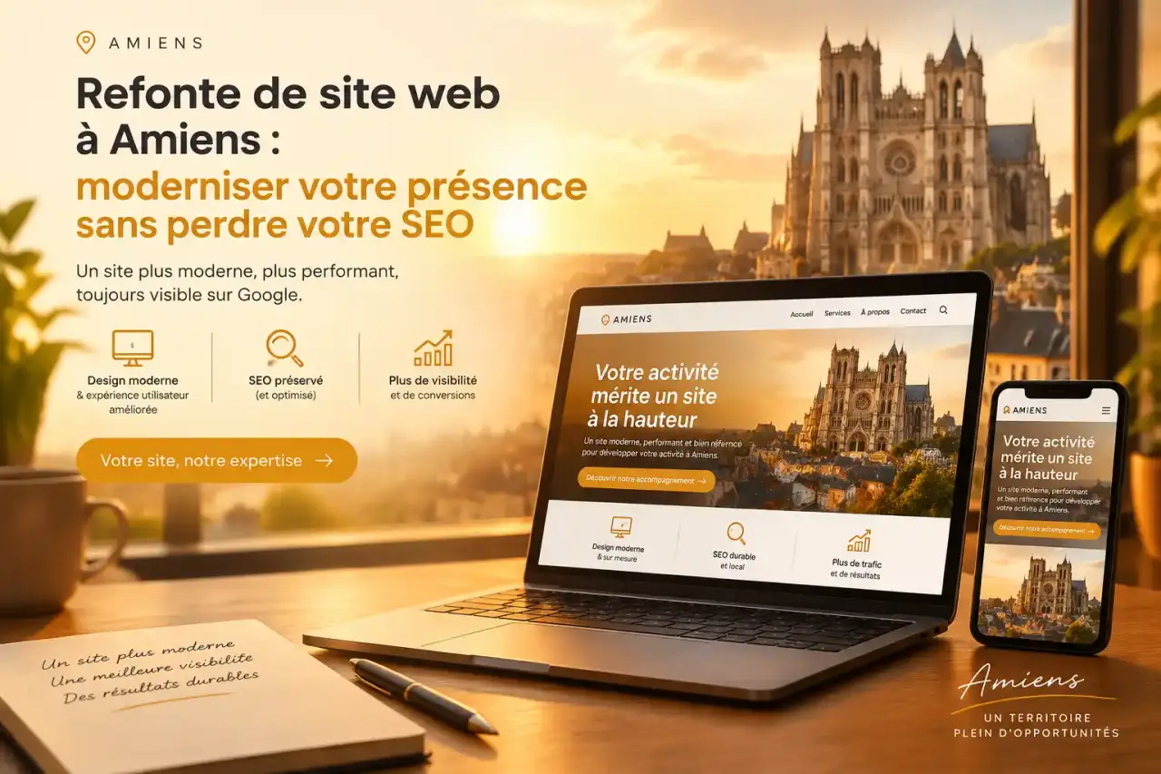 Refonte de site web à Amiens : moderniser votre présence sans perdre votre SEO